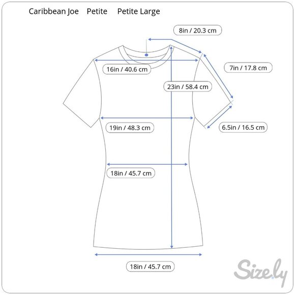 Caribbean Joe Petite Pink V-Neck Short Sleeve Pullover Top Women's Petite Large - Picture 8 of 8